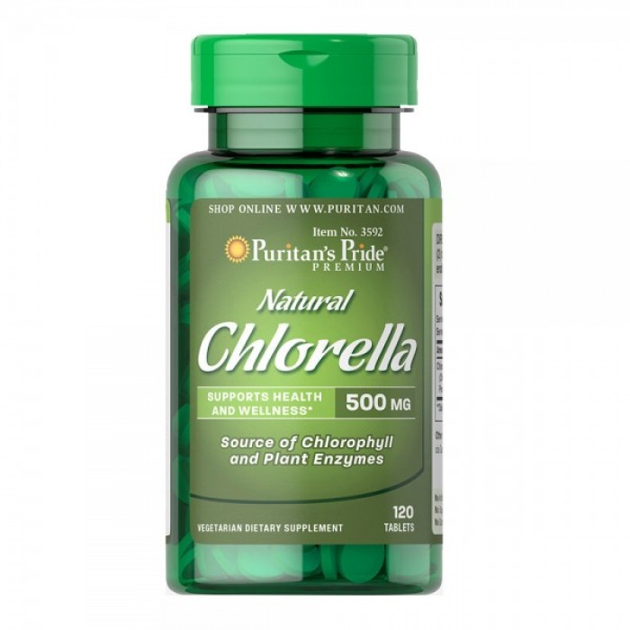 Puritan's Pride - Natural Chlorella 500 мг / 120caps.​